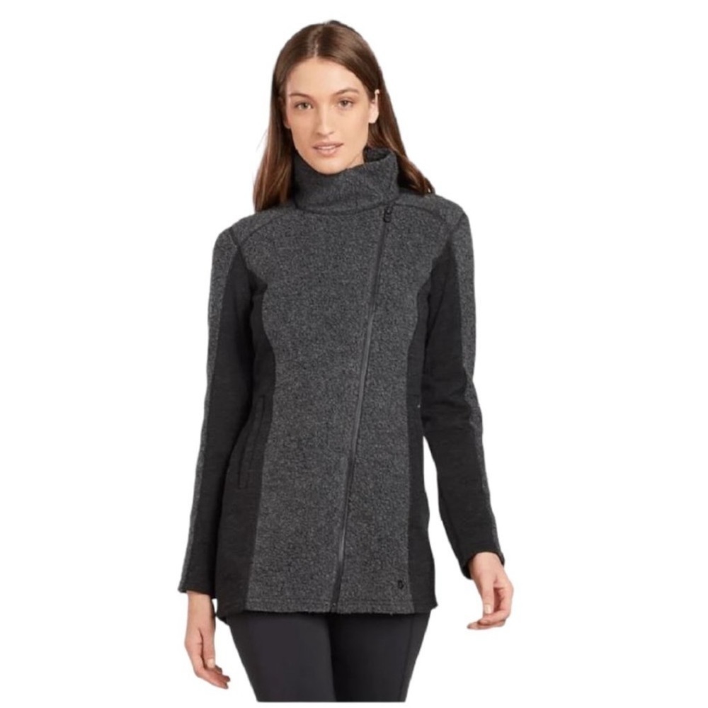 Kuhl Kozet Long Jacket Coat Womens Medium‎ M Gray Wool Blend